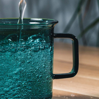 Glass Mug in Teal