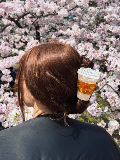 Coffee Cup Claw Hair Clip