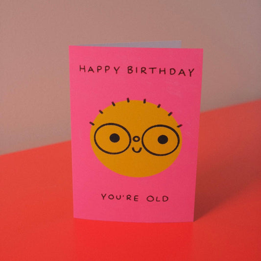 Happy Birthday You're Old Greetings Card