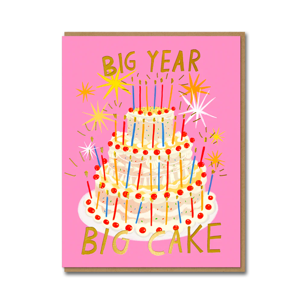 Gigantic Cake Birthday Card