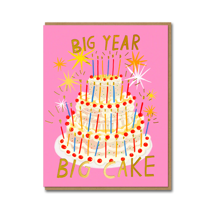 Gigantic Cake Birthday Card