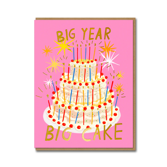 Gigantic Cake Birthday Card