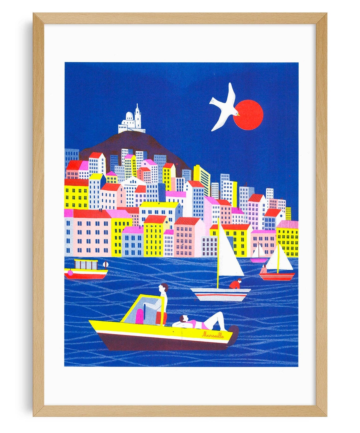 Marseille A3 Print by Popy Matigot