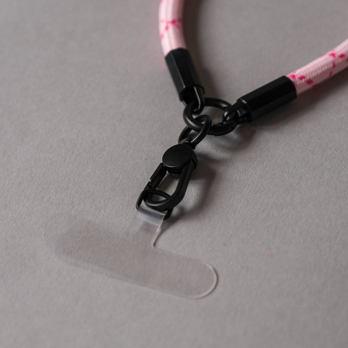Wrist Phone Strap in Pink Stripe
