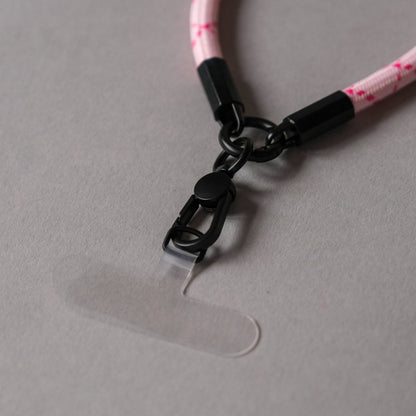 Wrist Phone Strap in Pink Stripe