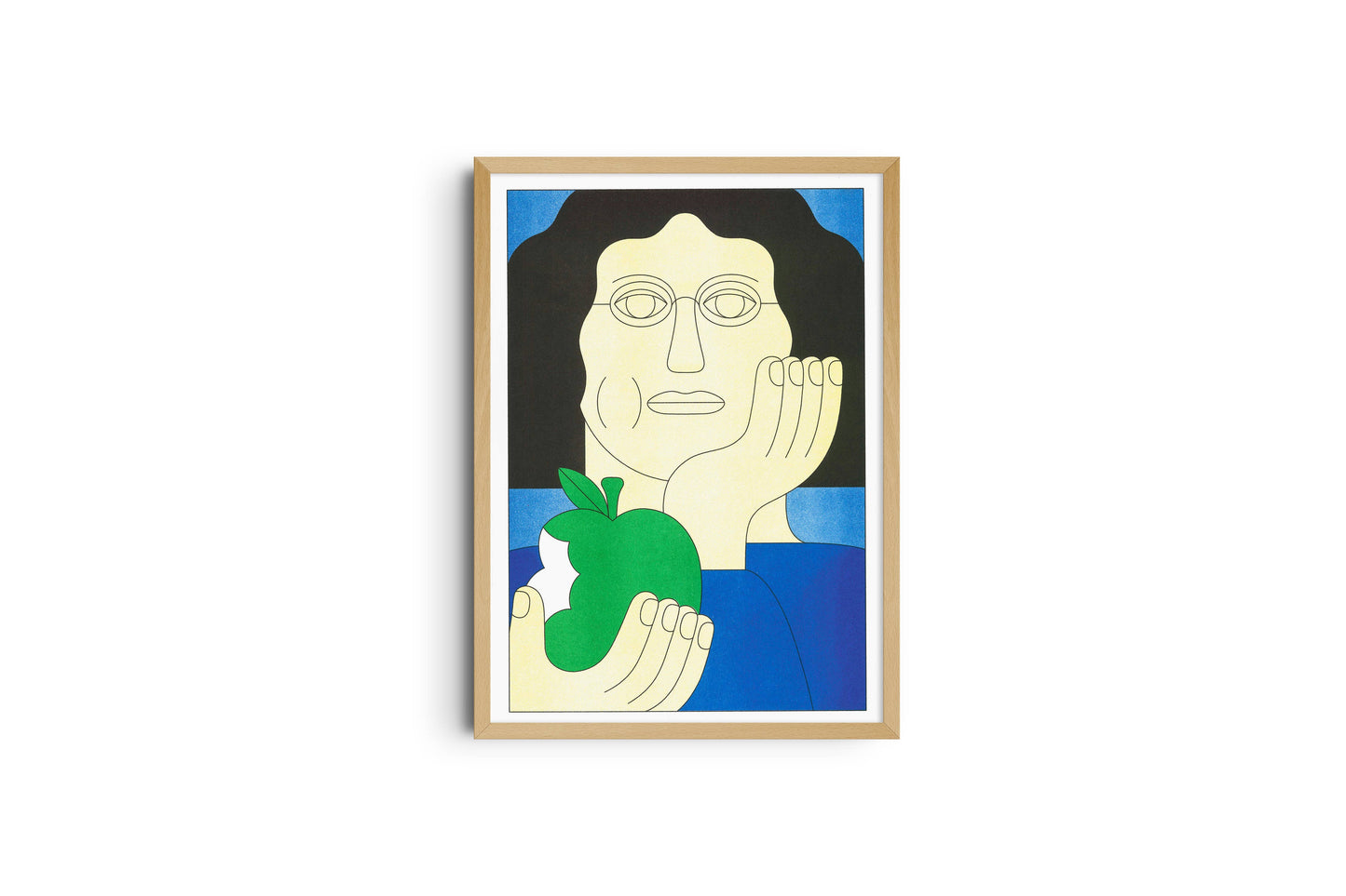 Apple Eater A3 Print by Dominic Kesterton