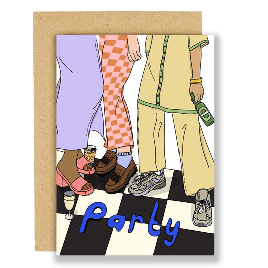 Dance Floor Themed Birthday Card