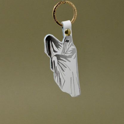 Spoo-key Ghost Leather Keyring