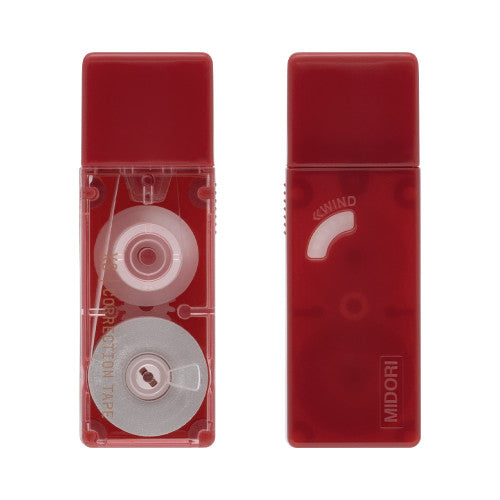 Midori XS Correction Tape in Dark Red