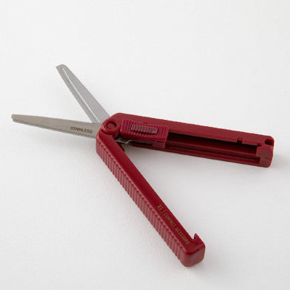 Midori XS Compact Scissors in Dark Red