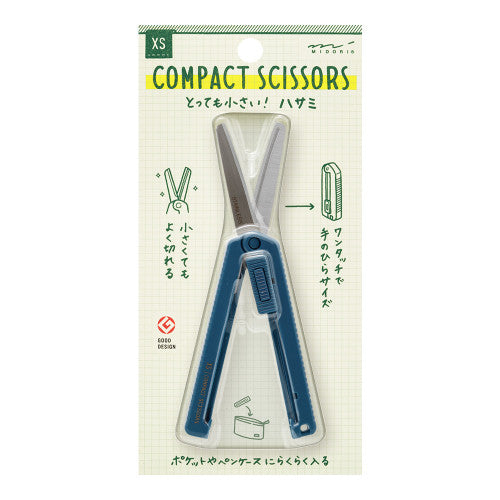 Midori XS Compact Scissors in Navy Blue