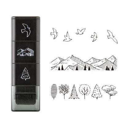 Paintable Stamp Roller - Mountain View