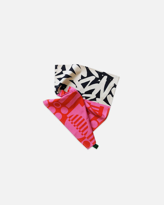 Organic Cotton Tea Towel in Hot Pink