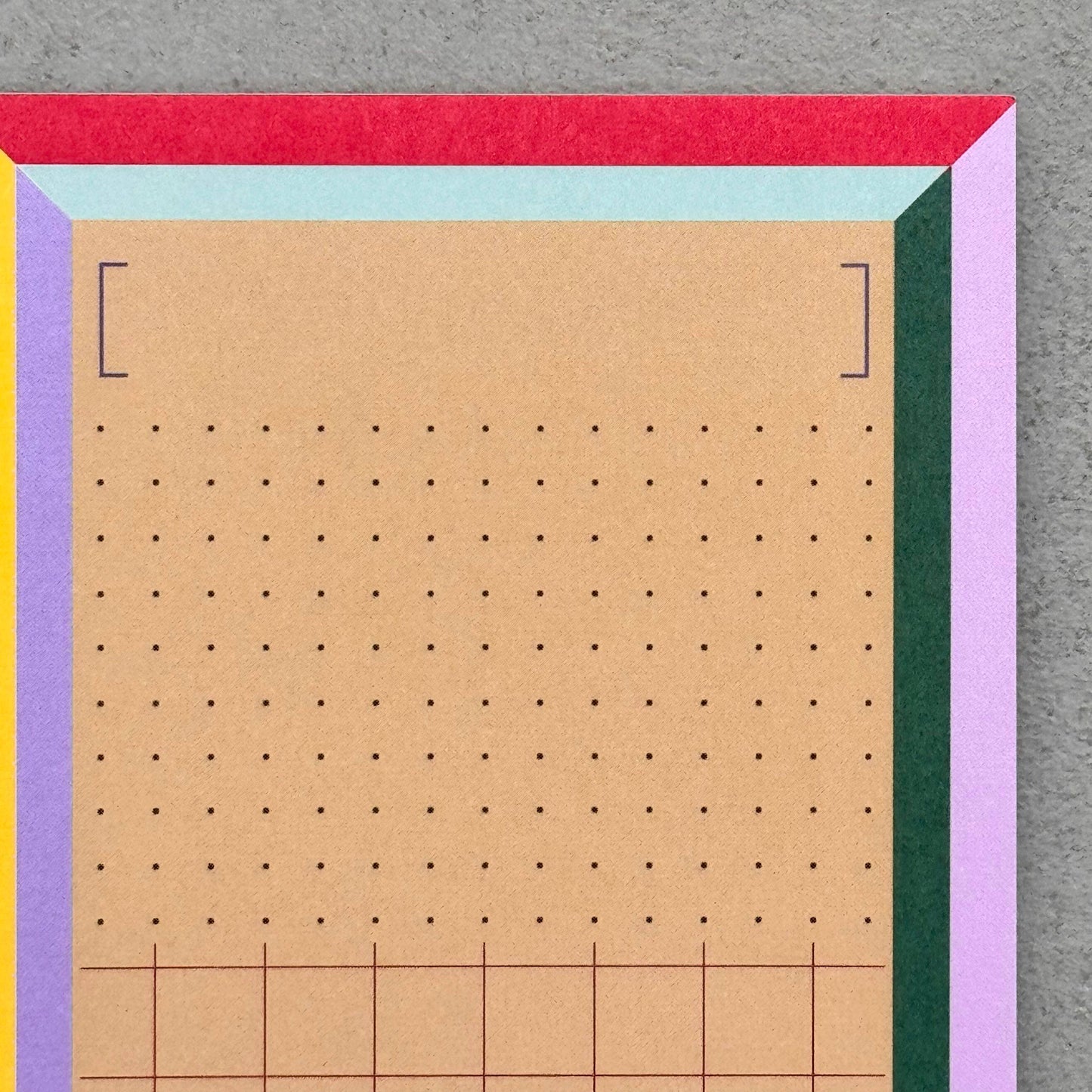Frame Grid Dot To-Do List Notepad