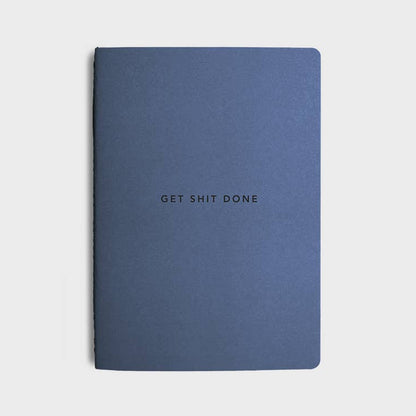 Get Shit Done A6 Productivity Notebook in Element Blue