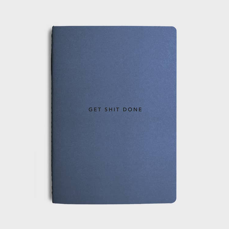 Get Shit Done A5 Productivity Notebook in Element Blue