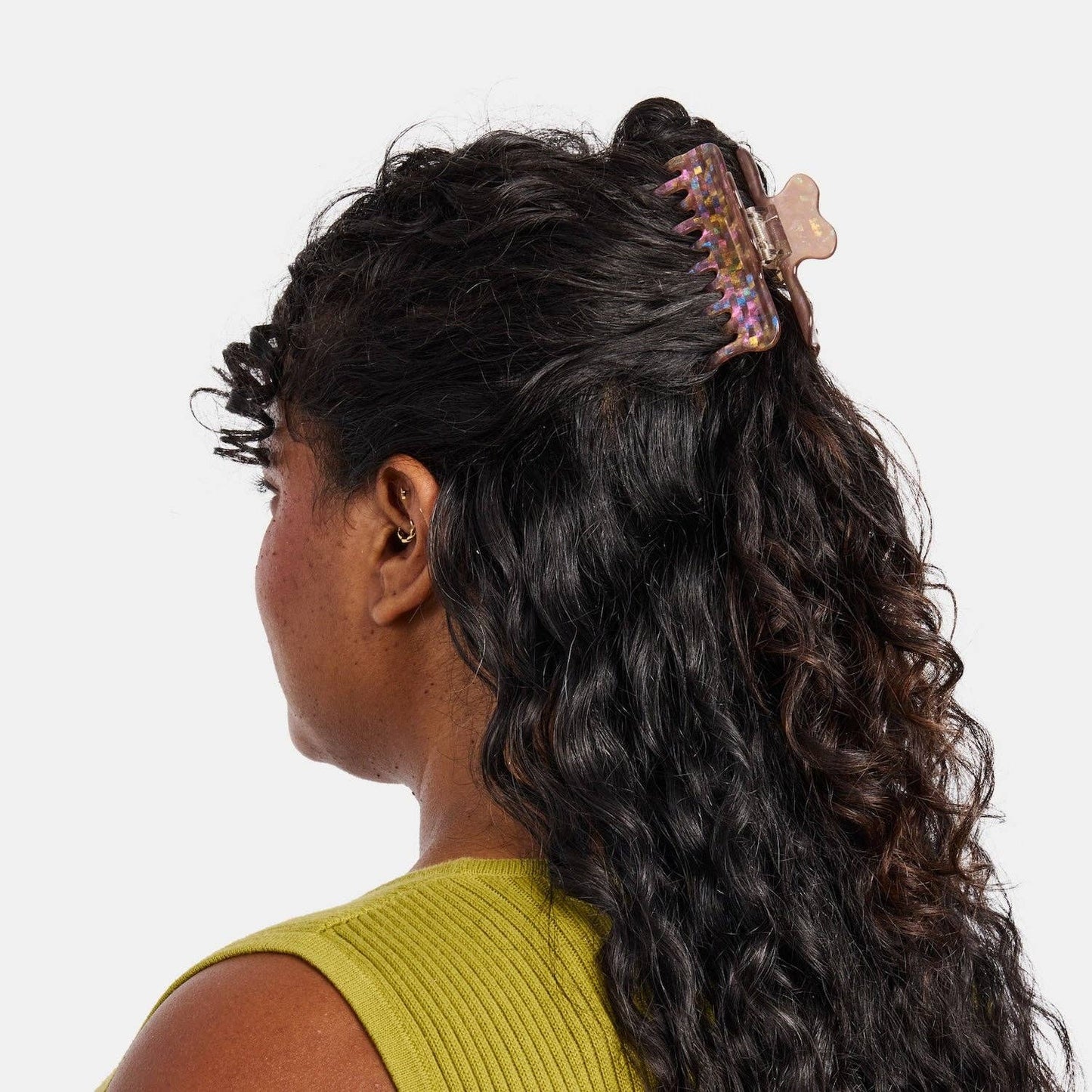 Jojo Hair Claw Small in Hazel Sparkle