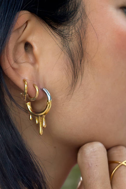 Rain Hoops in Mixed Metal