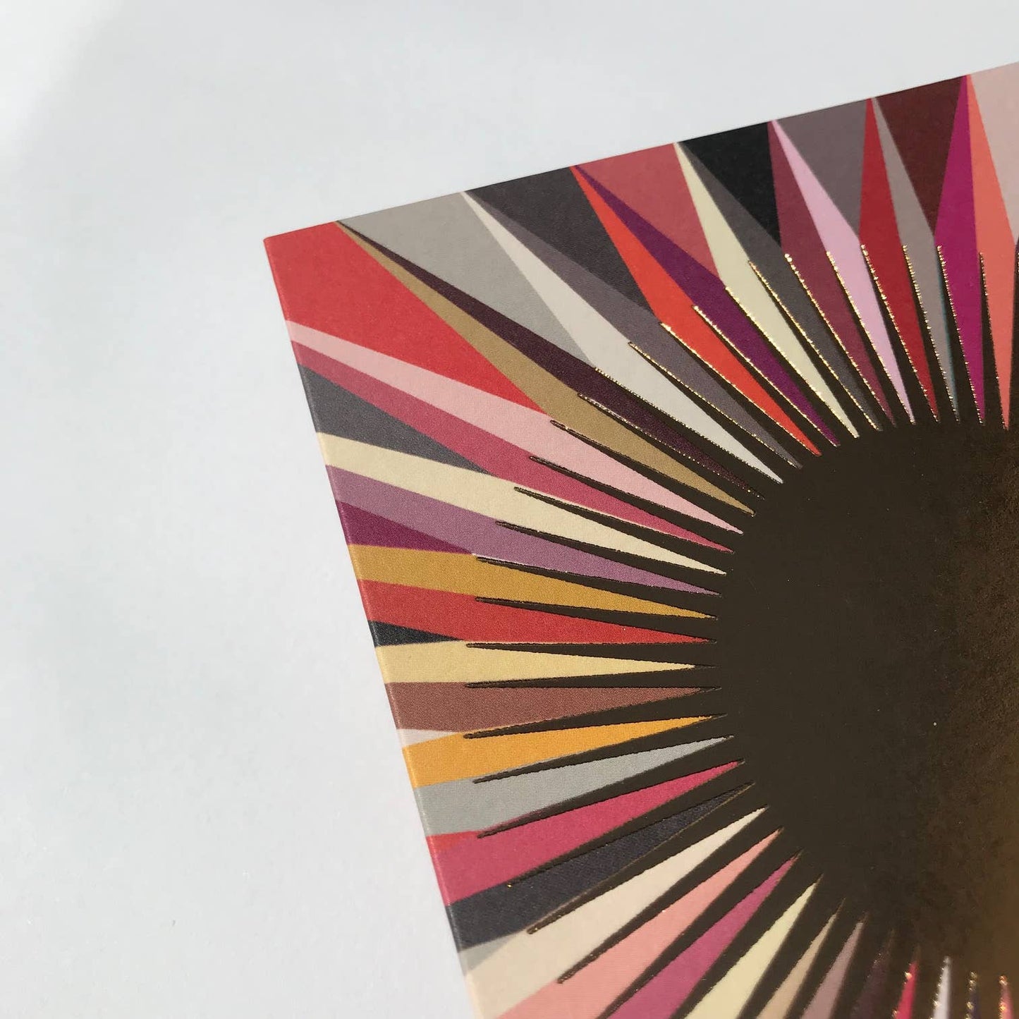 Starburst Tonal Sun Greetings Card