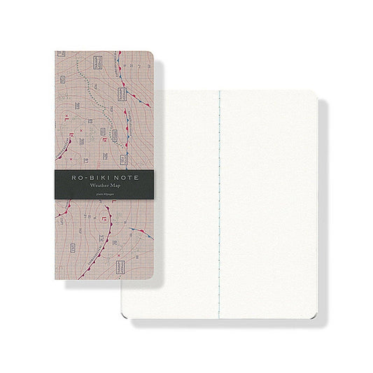 Ro-biki Note Weather Map Plain Notebook