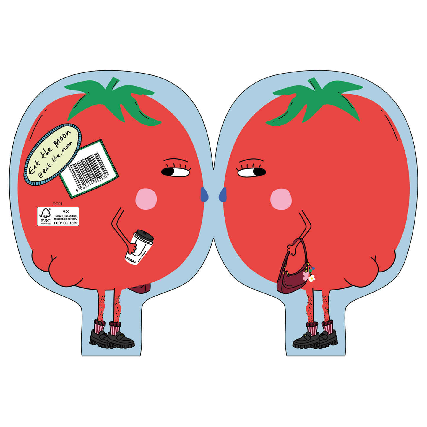 Hey Tomato! Die Cut Greetings Card