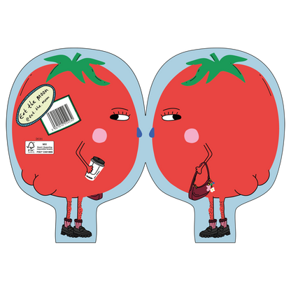 Hey Tomato! Die Cut Greetings Card