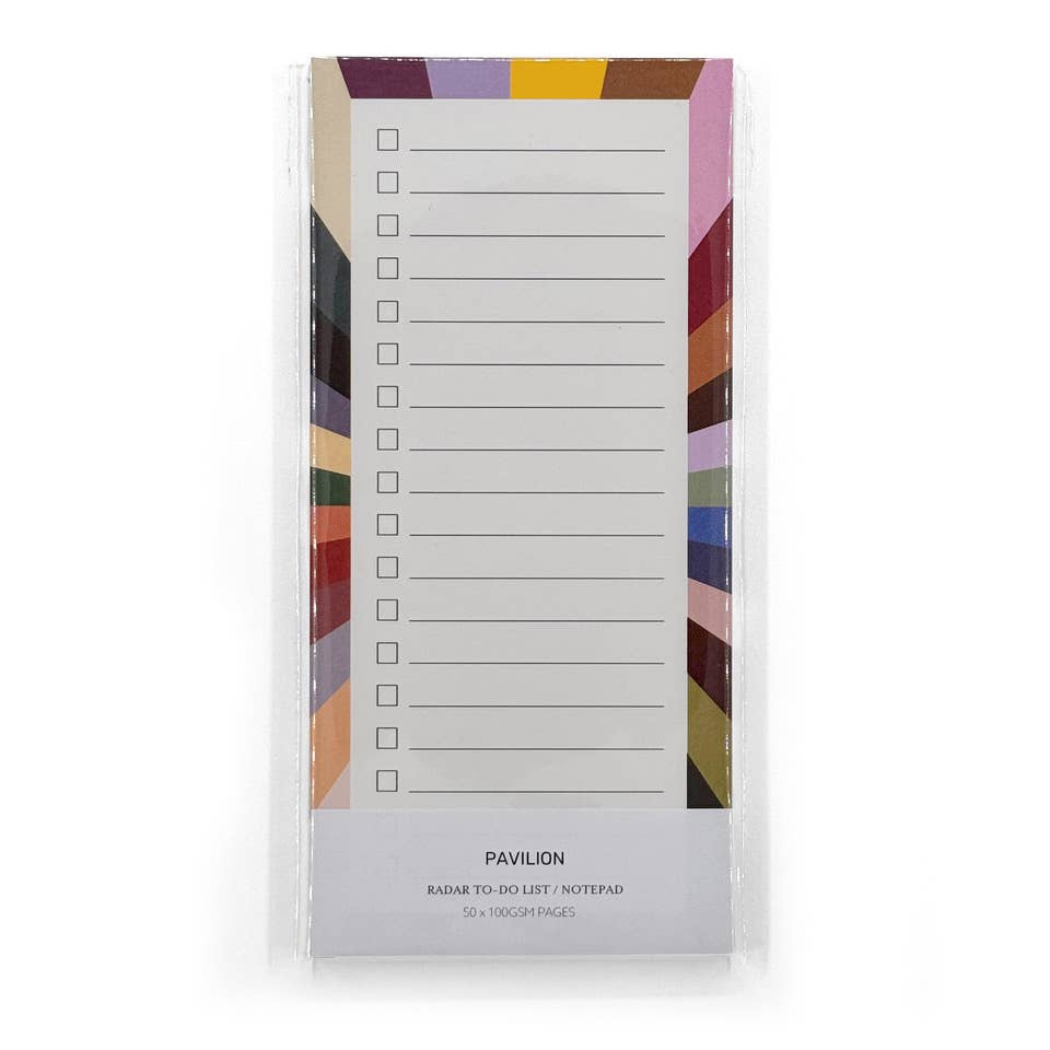 Radar Starburst To-Do List Notepad