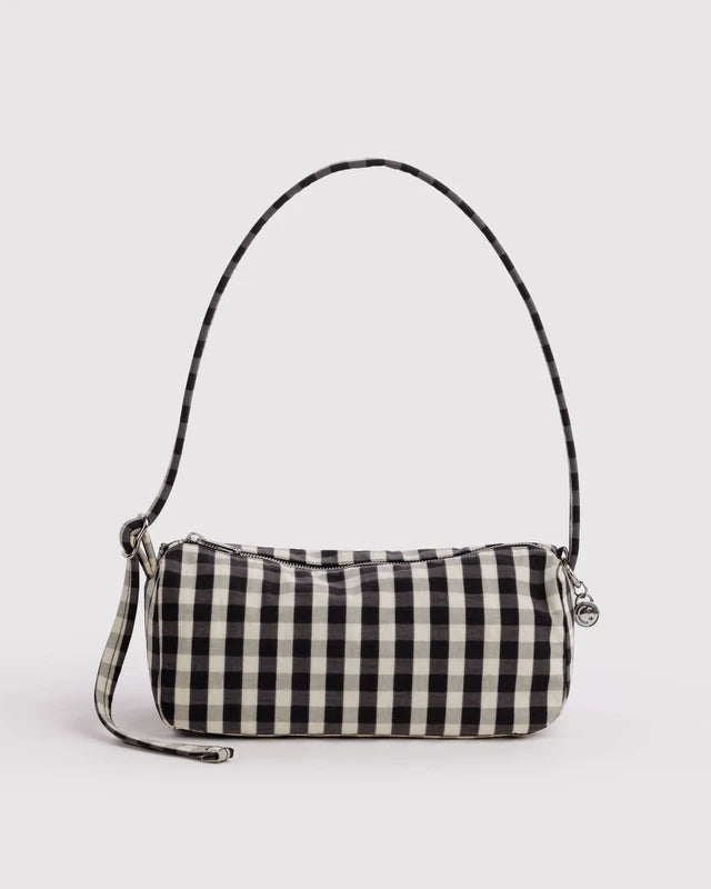 Baggu Nylon Loaf Bag in Black & Cream Gingham