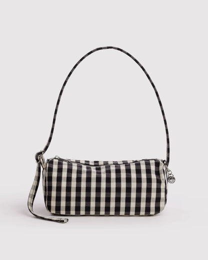 Baggu Nylon Loaf Bag in Black & Cream Gingham