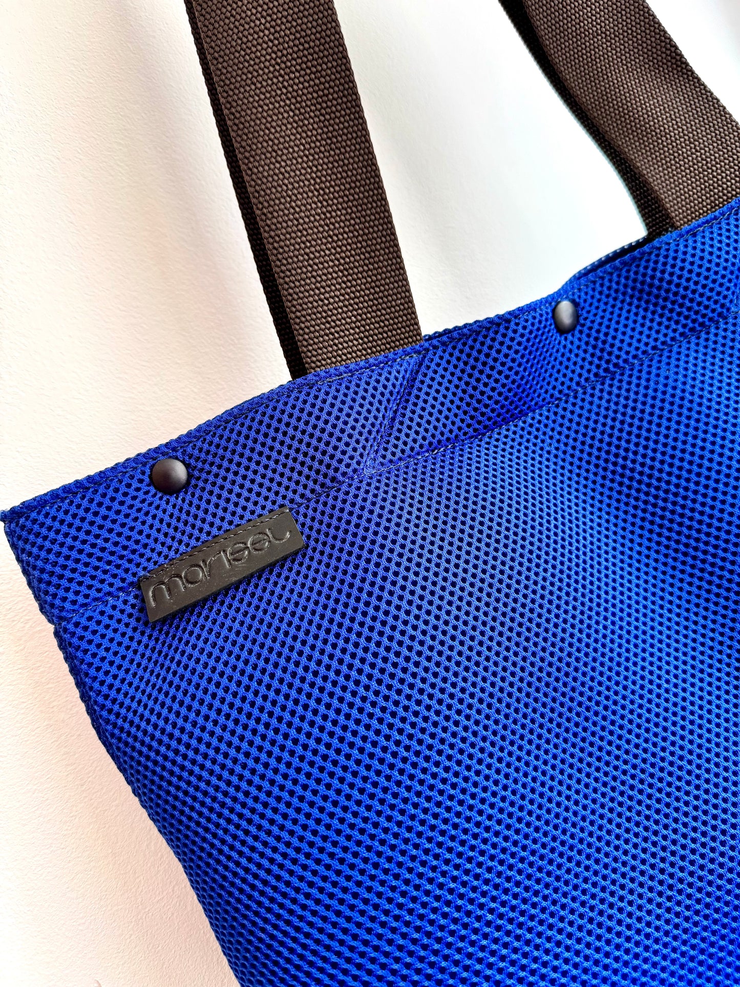 Electric Blue Scuba Mesh Tote Bag
