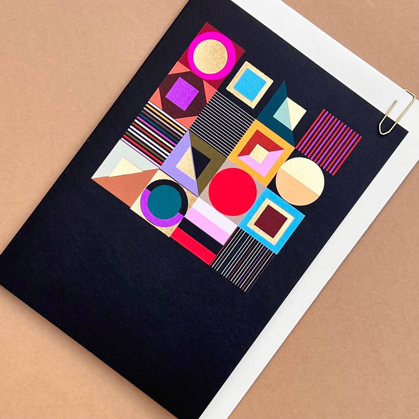 Abacus Geometric Art Greetings Card
