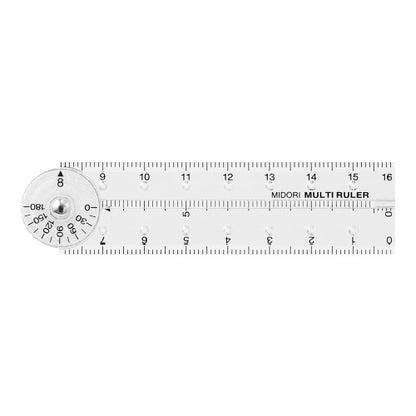 Midoru Multi Ruler 16cm in Clear