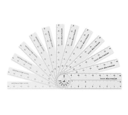 Midoru Multi Ruler 16cm in Clear