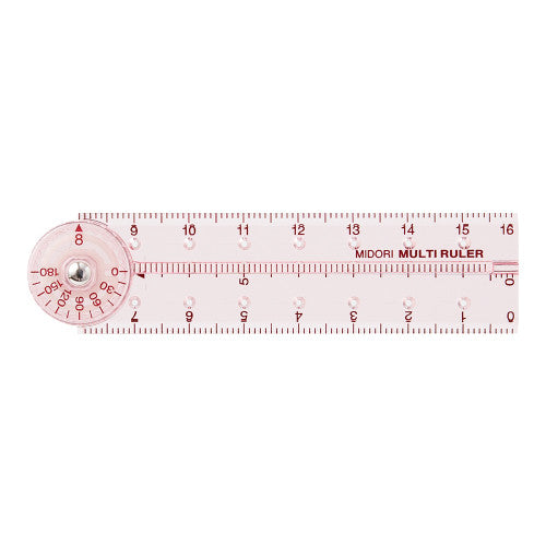 Midoru Multi Ruler 16cm in Pink