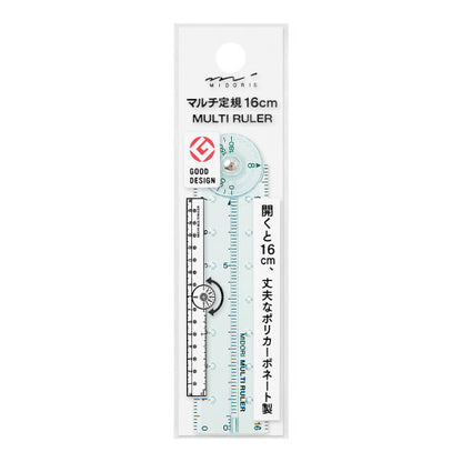 Midoru Multi Ruler 16cm in Blue