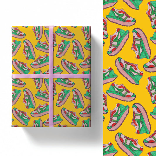 Trainers Gift Wrap Sheet