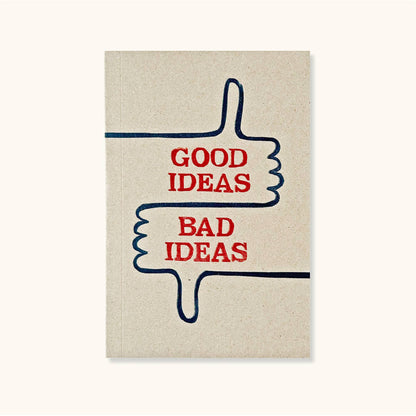 Good Ideas Bad Ideas Typography Notebook