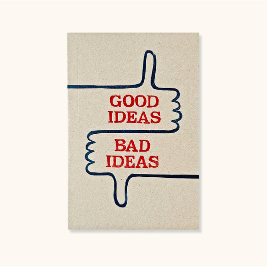 Good Ideas Bad Ideas Typography Notebook