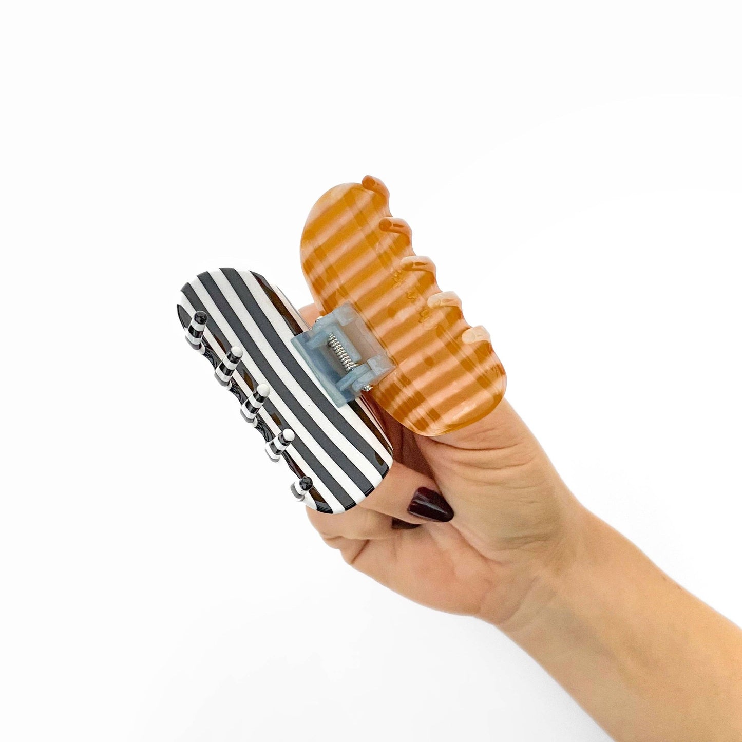 Juno Hair Claw in Stripes