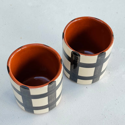 Black Grid Coffee Shot