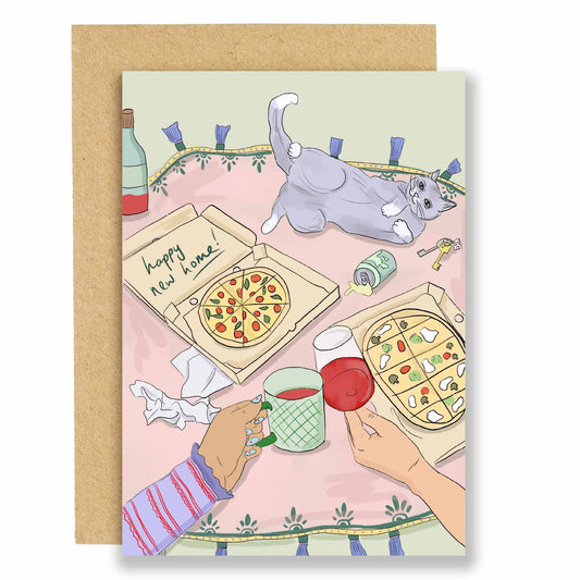 New Home Takeaway Greetings Card