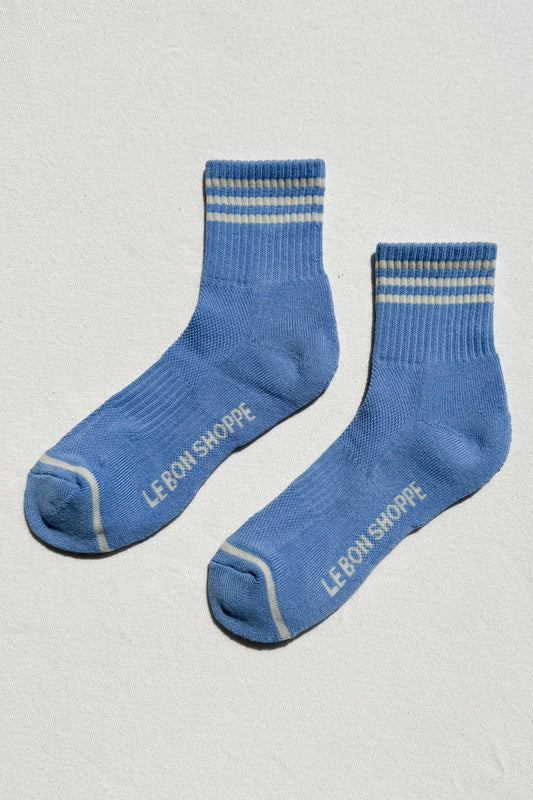 Girlfriend Socks in Parisian Blue