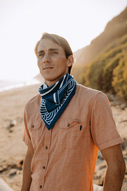 Breaking Waves Organic Cotton Bandana