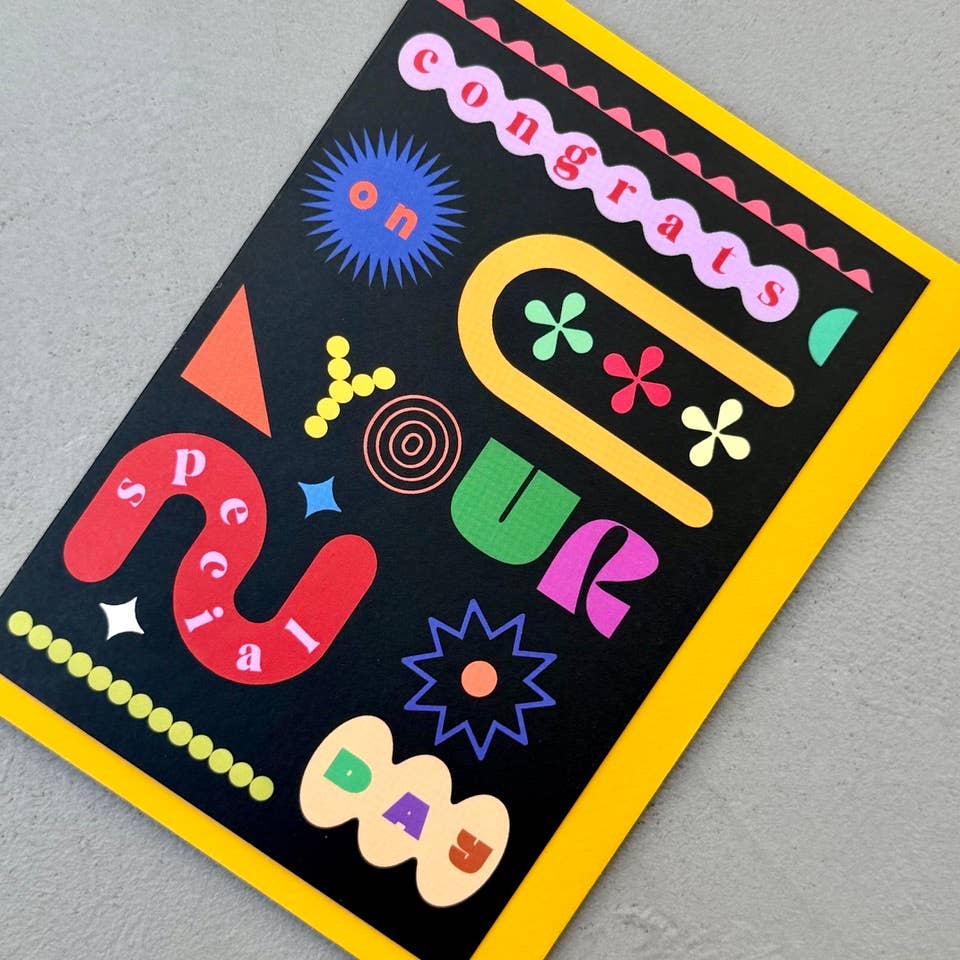 Collage Cutout Congratulations Card