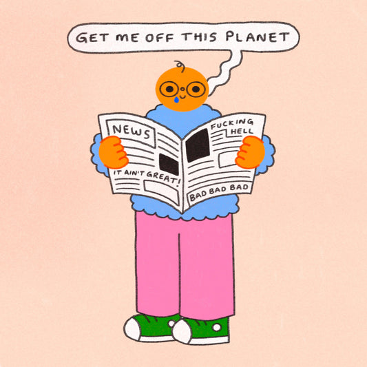 Get Me Off This Planet Art Print