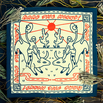 Grab The Horns Organic Cotton Bandana