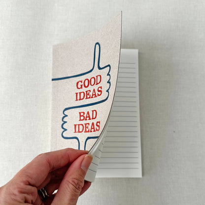 Good Ideas Bad Ideas Typography Notebook