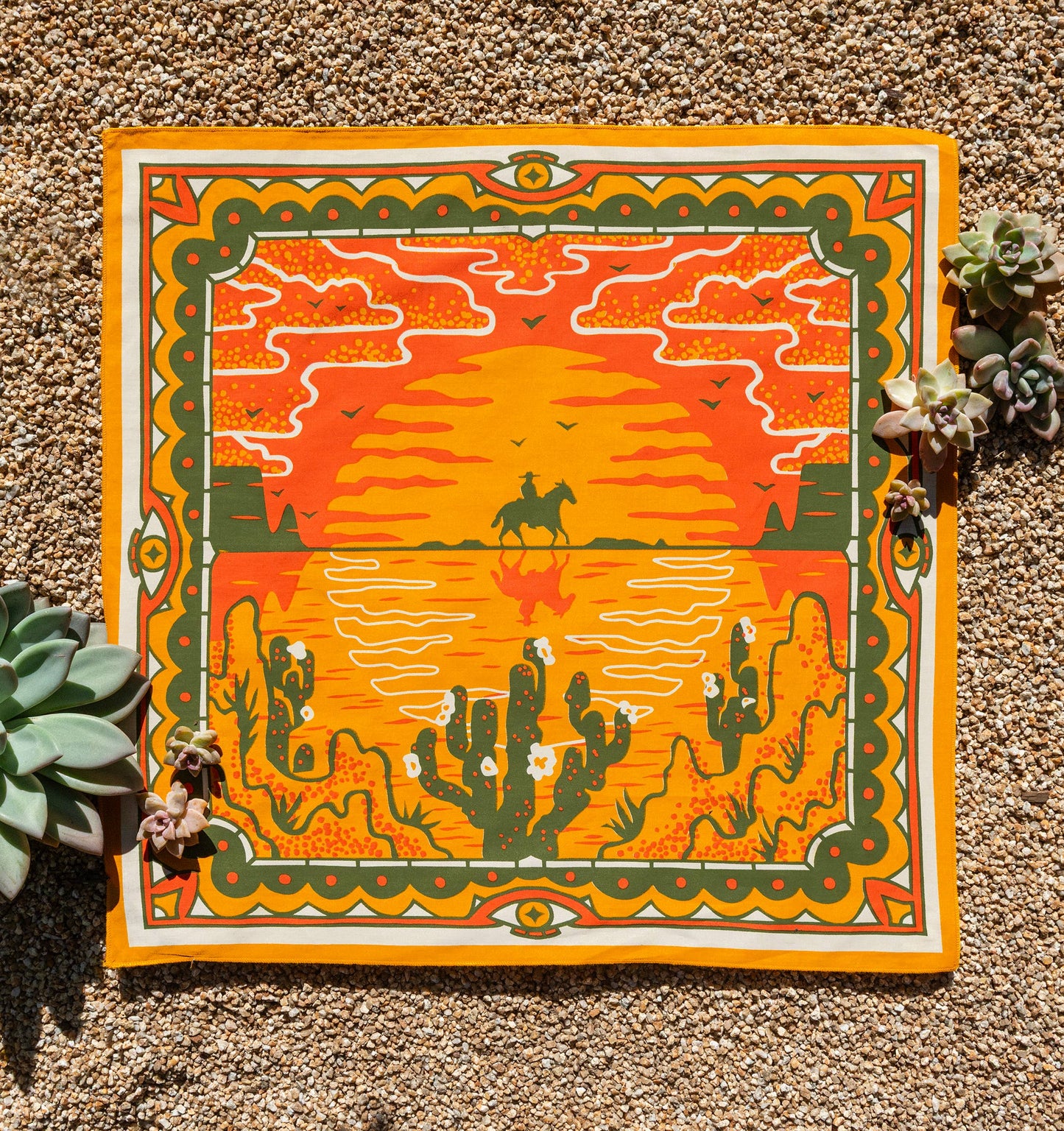 Sunset Organic Cotton Bandana