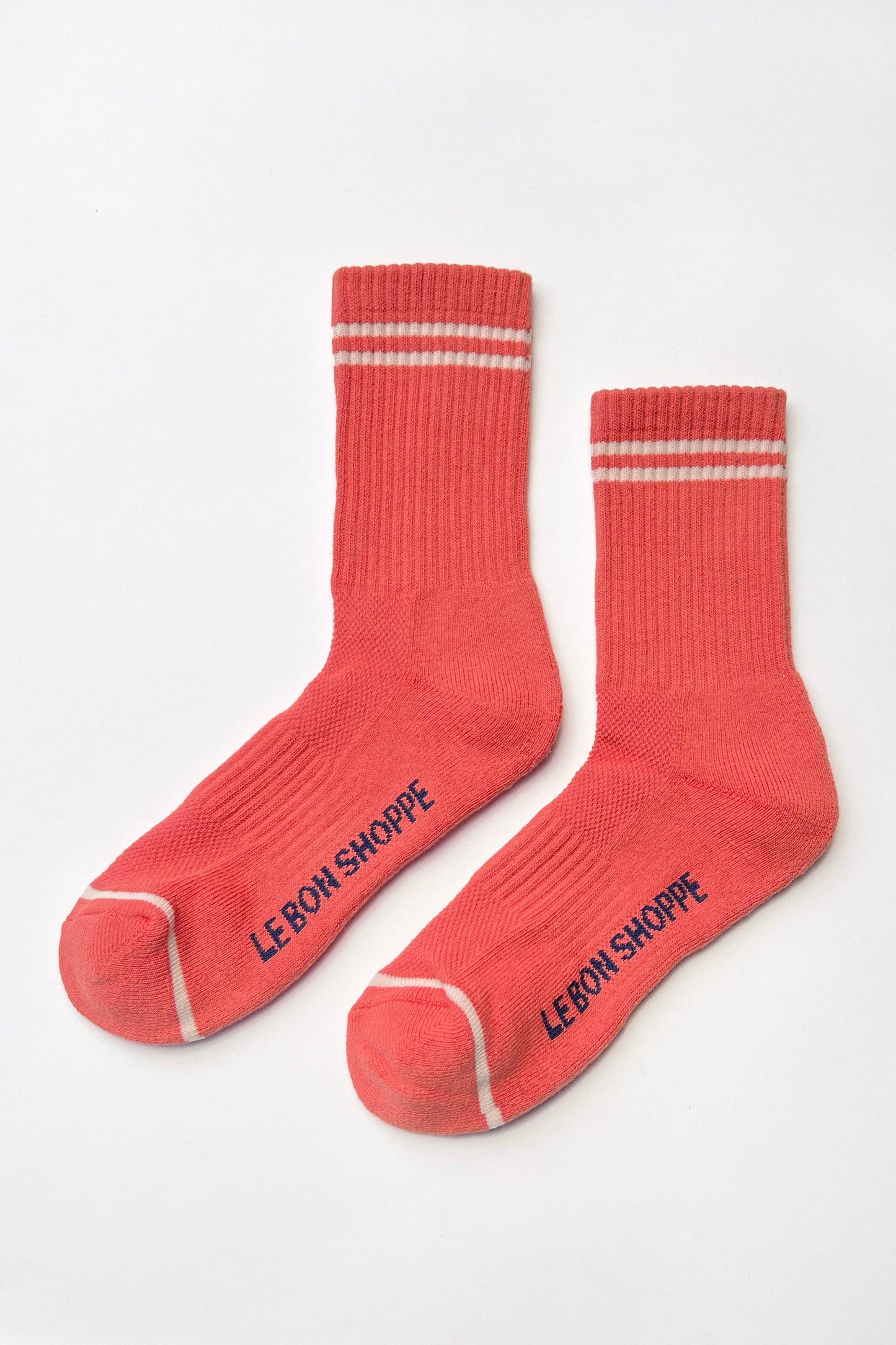 Boyfriend Socks in Coral