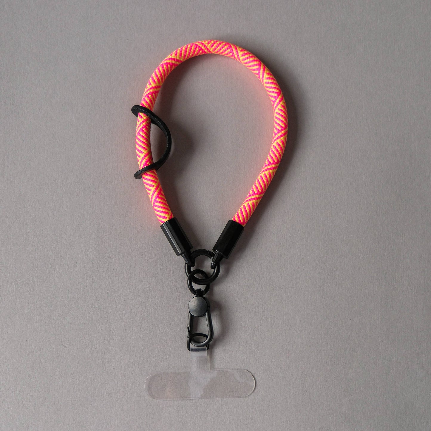 Wrist Phone Strap in Pink & Yellow